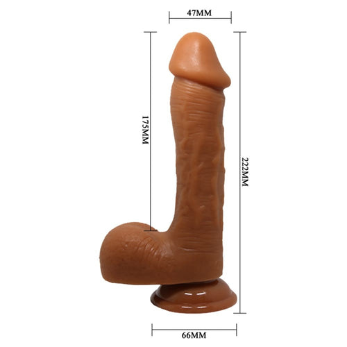 Bellissimo Johnson 9,2 " Dildo Marrone