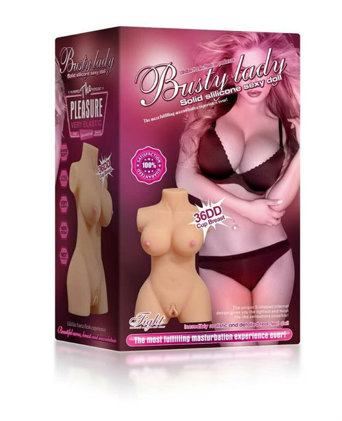 Bambola del sesso a mezzo busto da donna prosperosa