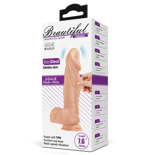 Bellissimo dildo vibrante Zebulon 7,6 "