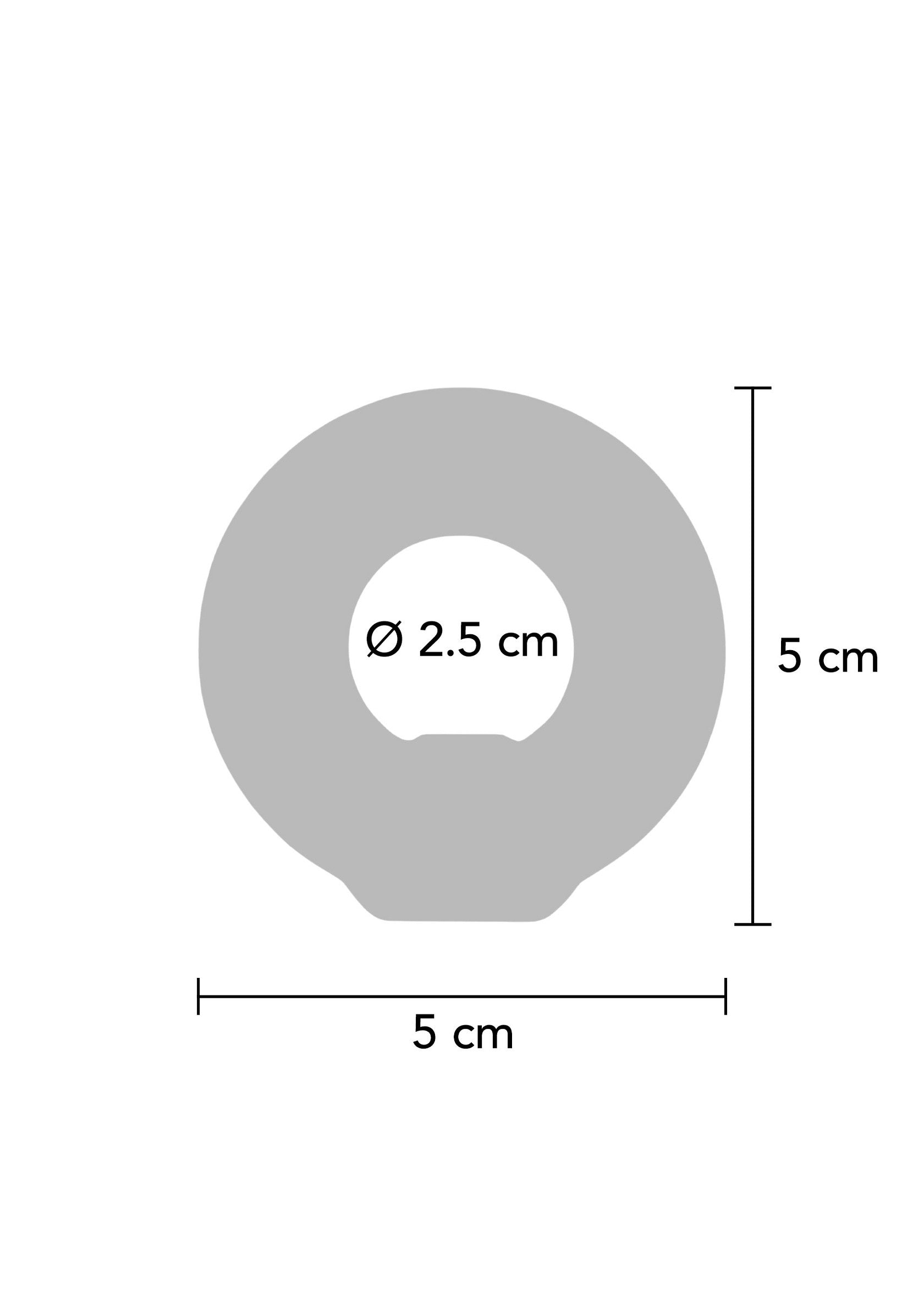 Anello a C con perno in silicone morbido nero