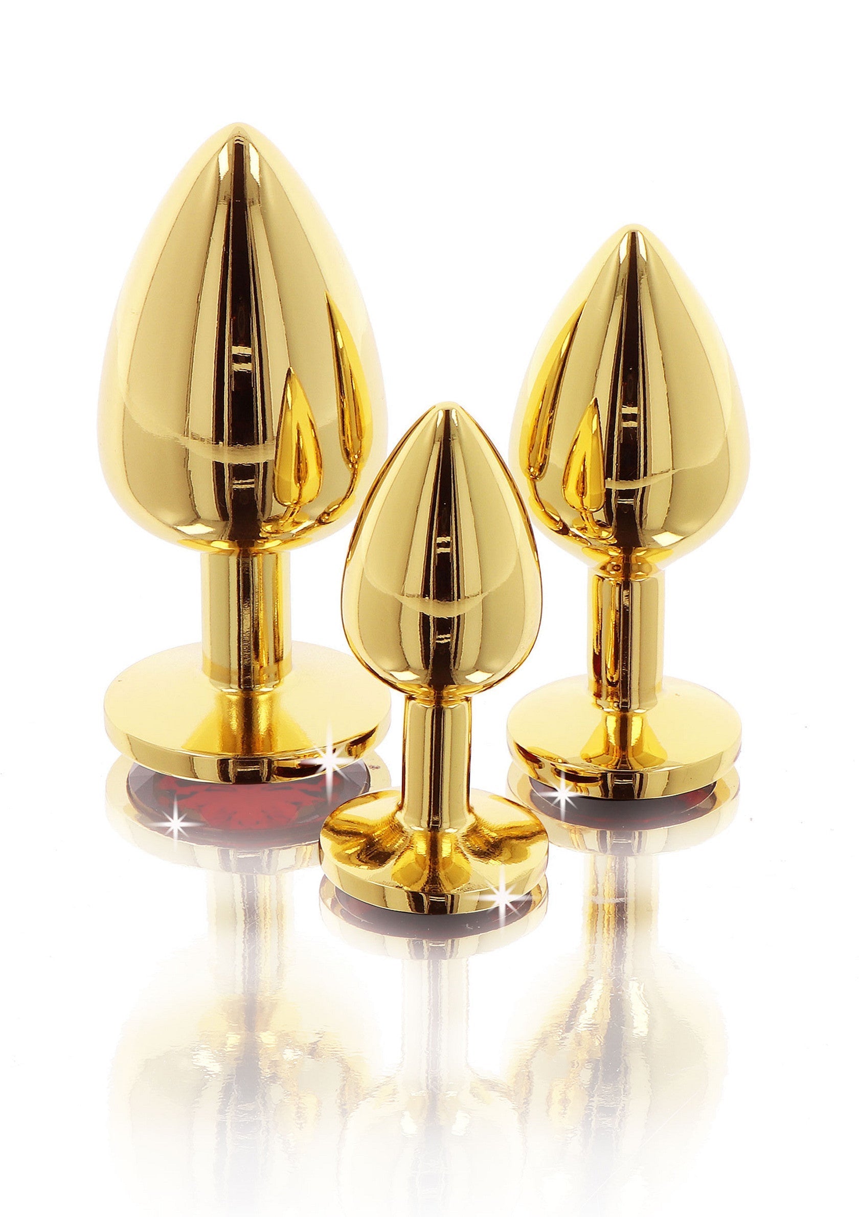 Plug anale con gioiello di diamante M oro