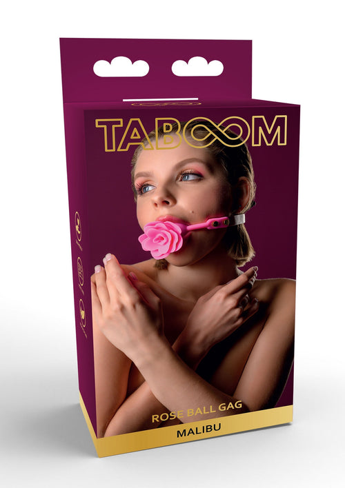 Bavaglio a palla di rosa rosa